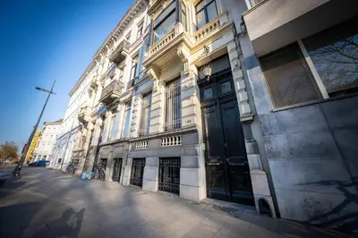 a building on the side of a street at Le Nymphale Suite Antwerp in Antwerp